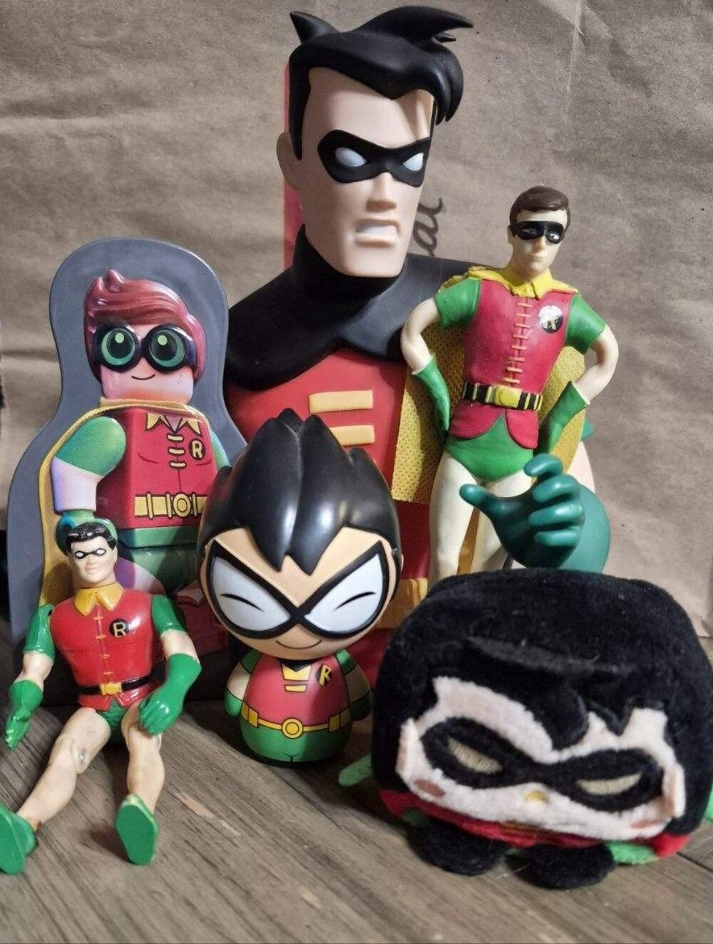 DC Comics Robin Figure Collection in Red, Green & Black